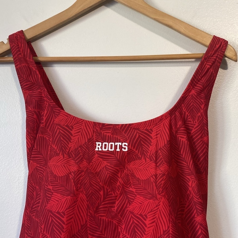 Roots Red Racerback One-Piece Swimsuit size 16 - Picture 4 of 9